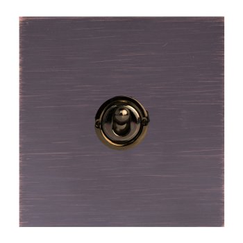 Hamilton Sheer G2 1 gang 20AX 2 Way Toggle - Etrium Bronze