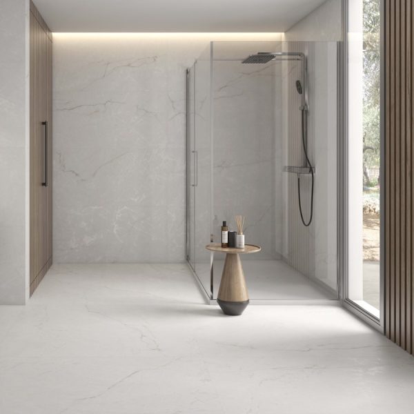 Nova White Lappato Porcelain Tiles 120 x 60cm