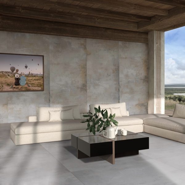Cool Plaster Grey Matt Porcelain Tiles 120 x 60cm