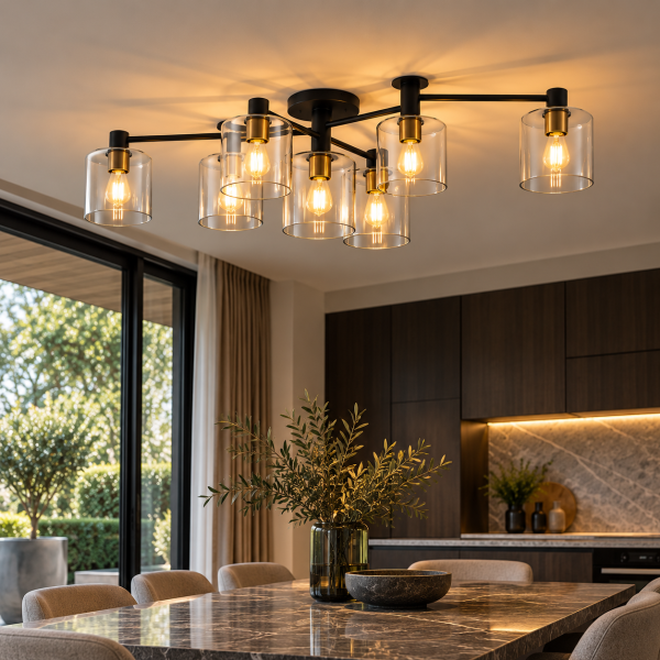Hartley 7-Light Semi-Flush Ceiling Light