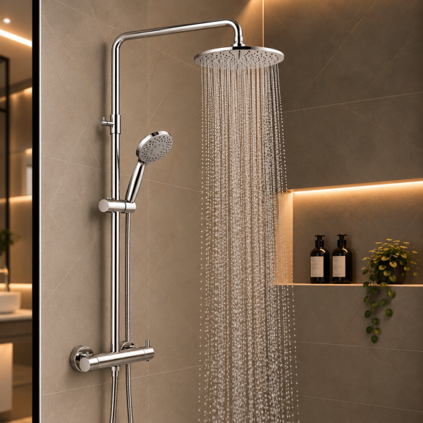 JTP Florence Chrome Shower Set