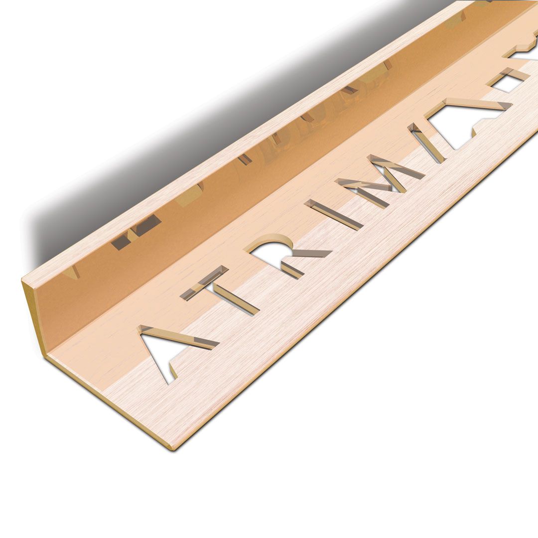 Straight Edge Tile Trim – 8mm, Brushed Copper
